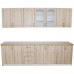 Bucatarie Zebra 2.6 metri MDF sonoma